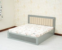 Bengaluru Solid Wood King Size Bed in Storage Box - Furniselan Cool Grey