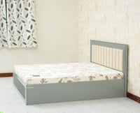 Bengaluru Solid Wood King Size Bed in Storage Box - Furniselan Cool Grey