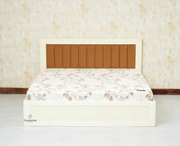 Bengaluru Solid Wood King Size Bed in Storage Box - Furniselan Milky White