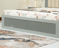 Bengaluru Solid Wood King Size Bed in Storage Box - Furniselan Cool Grey