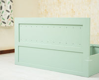Bengaluru Solid Wood King Size Bed in Storage Box - Furniselan Silt Green