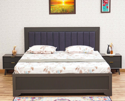 Bengaluru Solid Wood King Size Bed in Storage Box - Furniselan