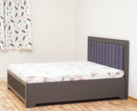Bengaluru Solid Wood Queen Size Bed in Storage Box - Furniselan Slate-Grey