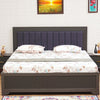 Bengaluru Solid Wood Queen Size Bed in Storage Box - Furniselan Slate-Grey