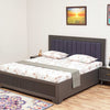 Bengaluru Solid Wood Queen Size Bed in Storage Box - Furniselan Slate-Grey