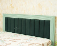 Bengaluru Solid Wood Queen Size Bed in Storage Box - Furniselan Silt-Green