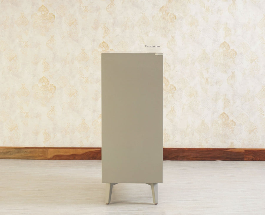 Bengaluru Solid Wood Shoe Rack Cabinet - Sideboard - Furniselan Cool-Grey