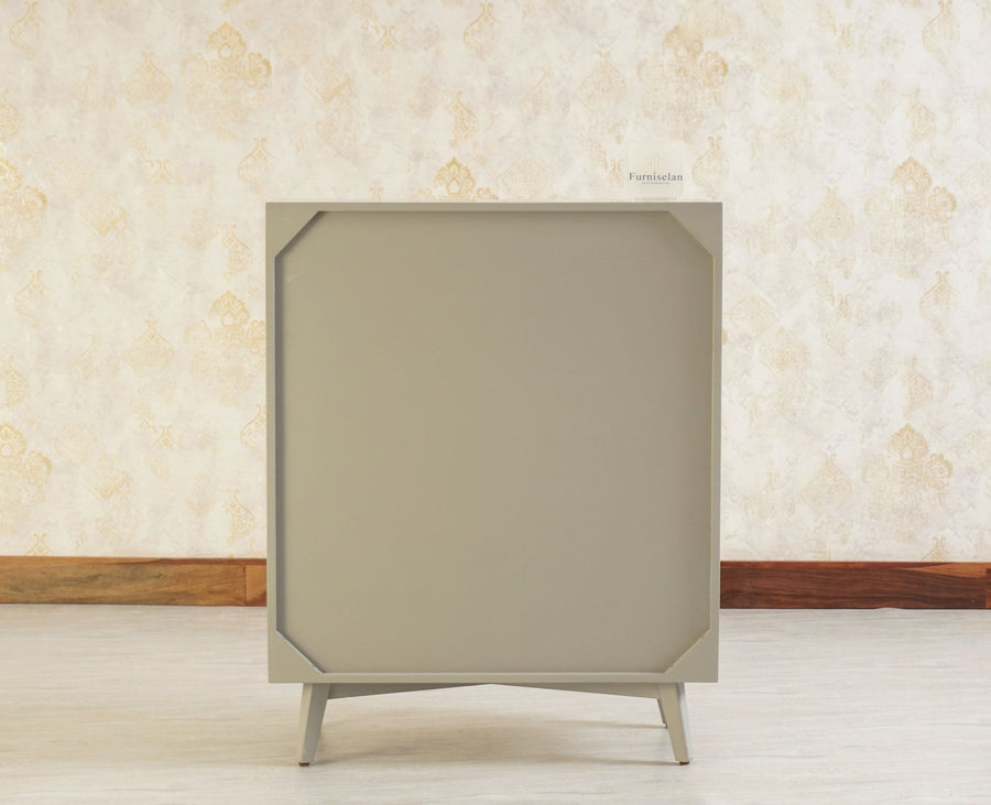 Bengaluru Solid Wood Shoe Rack Cabinet - Sideboard - Furniselan Cool-Grey