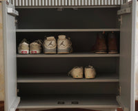 Bengaluru Solid Wood Shoe Rack Cabinet - Sideboard - Furniselan Cool-Grey
