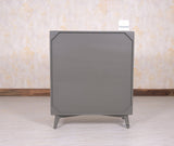 Bengaluru Solid Wood Shoe Rack Cabinet Two Doors and Drawers - Sideboard - Furniselan - Slate-Grey