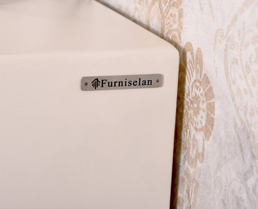 Bengaluru Solid Wood Shoe Rack Cabinet Two Doors and Drawers - Sideboard - Furniselan - Frosty-White