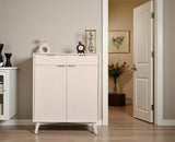 Bengaluru Solid Wood Shoe Rack Cabinet Two Doors and Drawers - Sideboard - Furniselan - Frosty-White