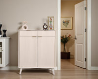 Bengaluru Solid Wood Shoe Rack Cabinet Two Doors and Drawers - Sideboard - Furniselan - Frosty-White