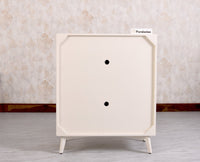 Bengaluru Solid Wood Shoe Rack Cabinet Two Doors and Drawers - Sideboard - Furniselan - Frosty White
