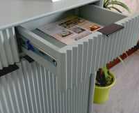 Bengaluru Solid Wood Shoe Rack Cabinet Two Doors and Drawers - Sideboard - Furniselan - Silt-Green