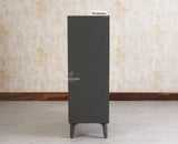 Bengaluru Solid Wood Shoe Rack Cabinet Two Doors and Drawers With Open Storage - Sideboard - Furniselan Slate Grey