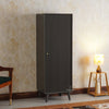 Bengaluru Solid Wood Single Door Wardrobe Cabinet for Kids - Wardrobes & Cabinets - Furniselan Slate-Grey