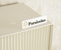 Bengaluru Solid Wood Single Door Wardrobe Cabinet for Kids Furniselan Frosty White