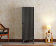 Bengaluru Solid Wood Single Door Wardrobe Cabinet for Kids - Wardrobes & Cabinets - Furniselan Slate-Grey