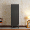 Bengaluru Solid Wood Single Door Wardrobe Cabinet for Kids - Wardrobes & Cabinets - Furniselan Slate-Grey