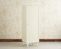 Bengaluru Solid Wood Single Door Wardrobe Cabinet for Kids Furniselan Frosty White