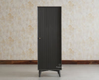 Bengaluru Solid Wood Single Door Wardrobe Cabinet for Kids - Wardrobes & Cabinets - Furniselan Slate-Grey