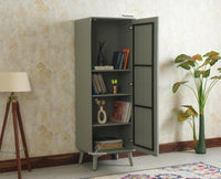 Bengaluru Solid Wood Single Door Wardrobe Cabinet for Kids Furniselan Cool Grey