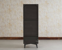 Bengaluru Solid Wood Single Door Wardrobe Cabinet for Kids - Wardrobes & Cabinets - Furniselan Slate-Grey