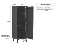 Bengaluru Solid Wood Single Door Wardrobe Cabinet for Kids - Wardrobes & Cabinets - Furniselan