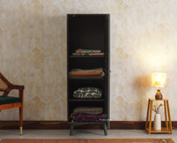Bengaluru Solid Wood Single Door Wardrobe Cabinet for Kids - Wardrobes & Cabinets - Furniselan Slate-Grey