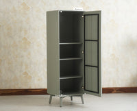 Bengaluru Solid Wood Single Door Wardrobe Cabinet for Kids Furniselan Cool Grey