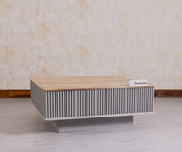 Bengaluru Solid Wood Square Coffee Table - Coffee Table - Furniselan - Cool-Grey