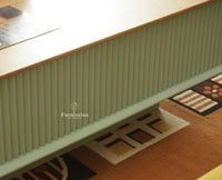 Bengaluru Solid Wood Square Coffee Table Furniselan Silt Green