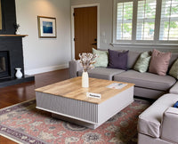 Bengaluru Solid Wood Square Coffee Table - Coffee Table - Furniselan - Cool-Grey