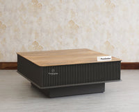 Bengaluru Solid Wood Square Coffee Table - Coffee Table - Furniselan - Slate-Grey