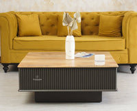 Bengaluru Solid Wood Square Coffee Table - Coffee Table - Furniselan - Slate-Grey