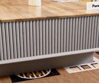 Bengaluru Solid Wood Square Coffee Table - Coffee Table - Furniselan - Cool-Grey