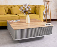 Bengaluru Solid Wood Square Coffee Table - Coffee Table - Furniselan - Cool-Grey