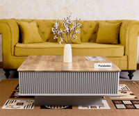 Bengaluru Solid Wood Square Coffee Table - Coffee Table - Furniselan - Cool-Grey