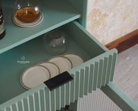 Bengaluru Solid Wood Tall Bar Cabinet - Bar Cabinet - Furniselan