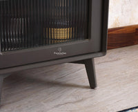 Bengaluru Solid Wood Tall Bar Cabinet - Bar Cabinet - Furniselan Slate-Grey