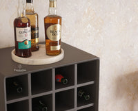 Bengaluru Solid Wood Tall Bar Cabinet - Bar Cabinet - Furniselan Slate-Grey