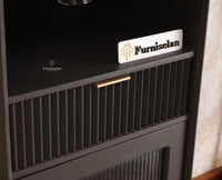Bengaluru Solid Wood Tall Bar Cabinet - Bar Cabinet - Furniselan Slate-Grey