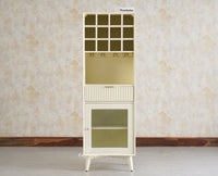 Bengaluru Solid Wood Tall Bar Cabinet - Bar Cabinet - Furniselan