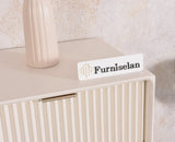 Bengaluru Solid Wood Tall Five Drawer Chest of Drawers - Sideboard - Furniselan - Frosty-White