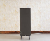 Bengaluru Solid Wood Tall Five Drawer Chest of Drawers - Sideboard - Furniselan - Slate-Grey