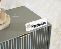 Bengaluru Solid Wood Tall Five Drawer Chest of Drawers Furniselan Cool Grey