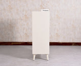Bengaluru Solid Wood Tall Five Drawer Chest of Drawers - Sideboard - Furniselan - Frosty-White