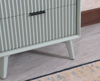Bengaluru Solid Wood Tall Five Drawer Chest of Drawers - Sideboard - Furniselan - Silt-Green