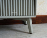 Bengaluru Solid Wood Tall Five Drawer Chest of Drawers Furniselan Cool Grey